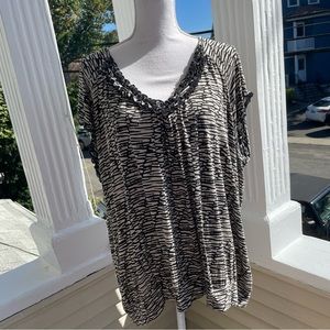 Cable & Gauge Printed Top Size 3X
